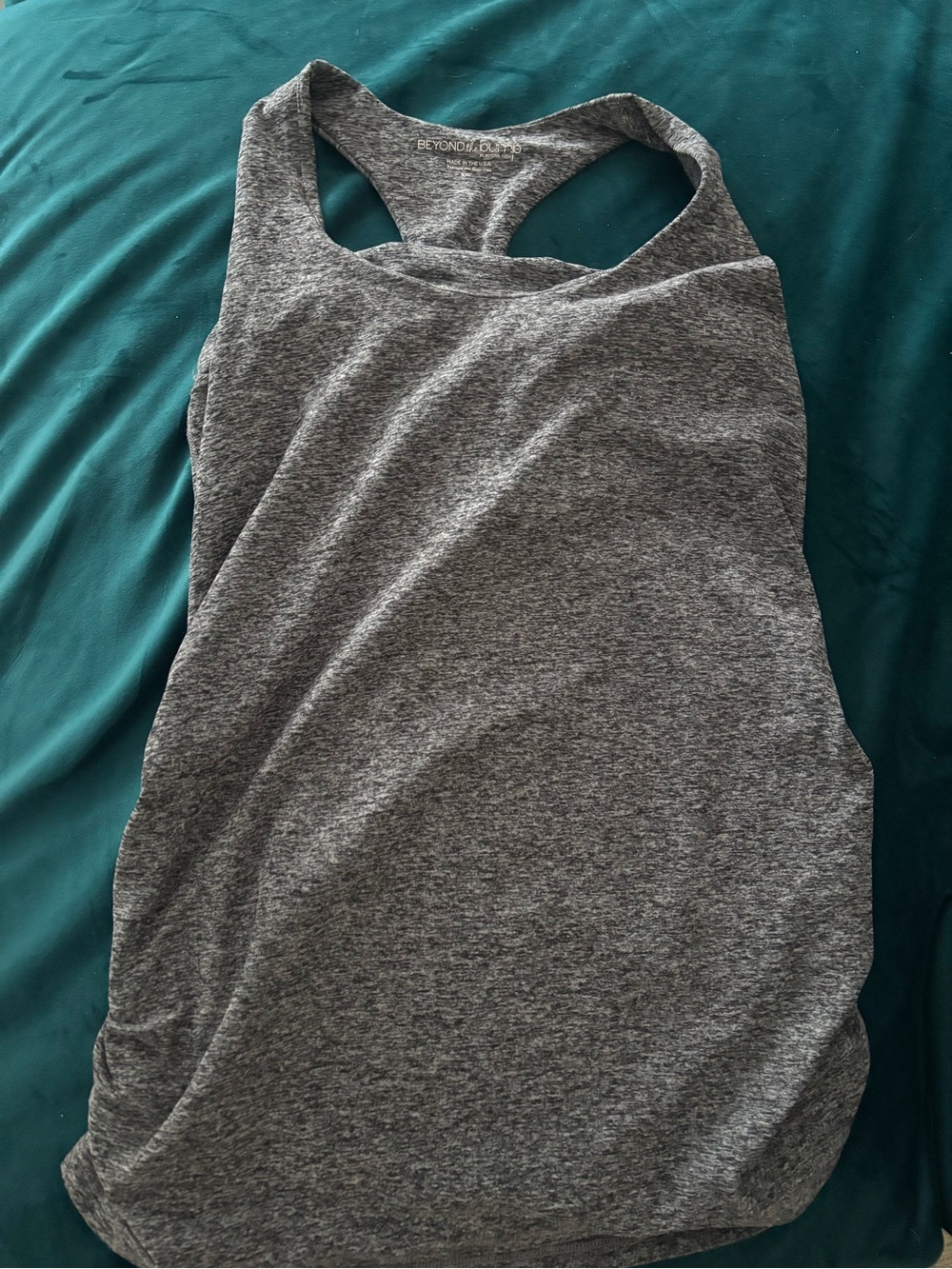Beyond Yoga Heather Gray Racerback Tank
